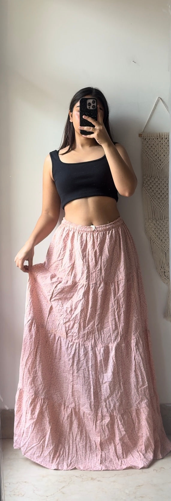 Light pink skirt