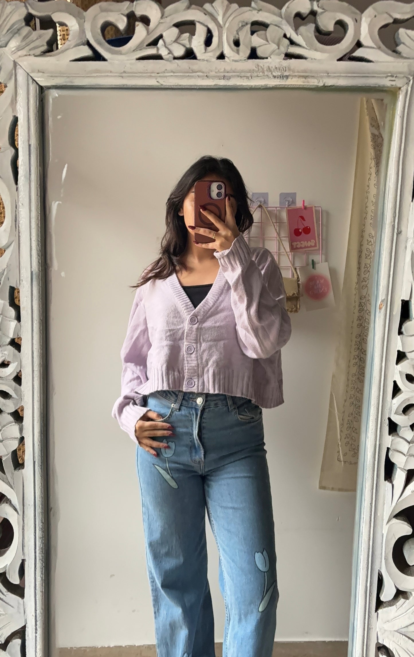 Light Purple Crop Sweater