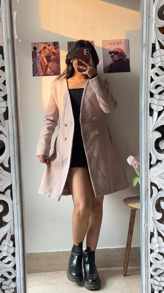 Millennial Pink Overcoat