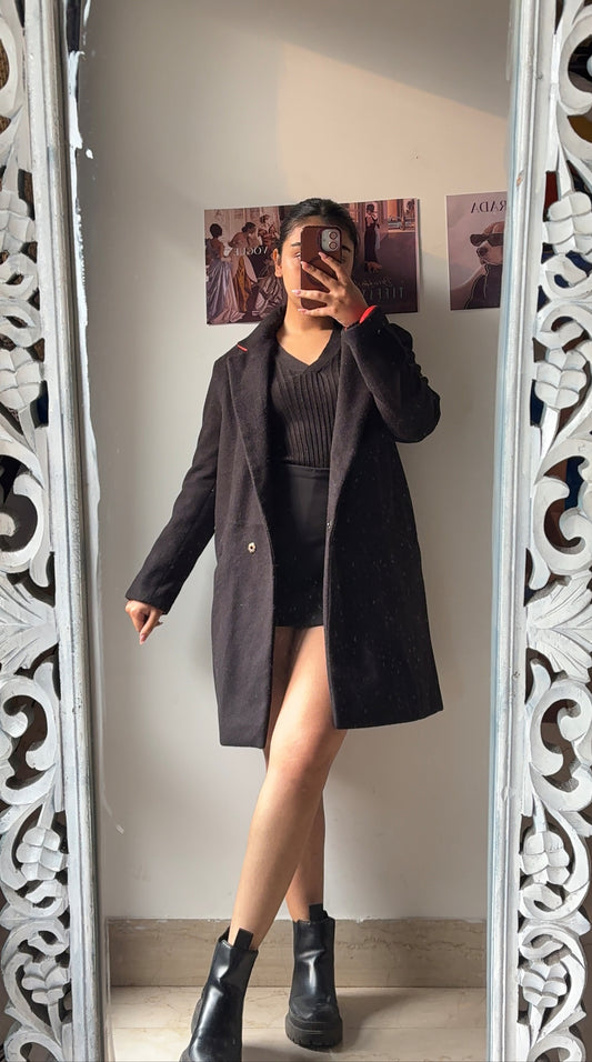 Black Short Overcoat