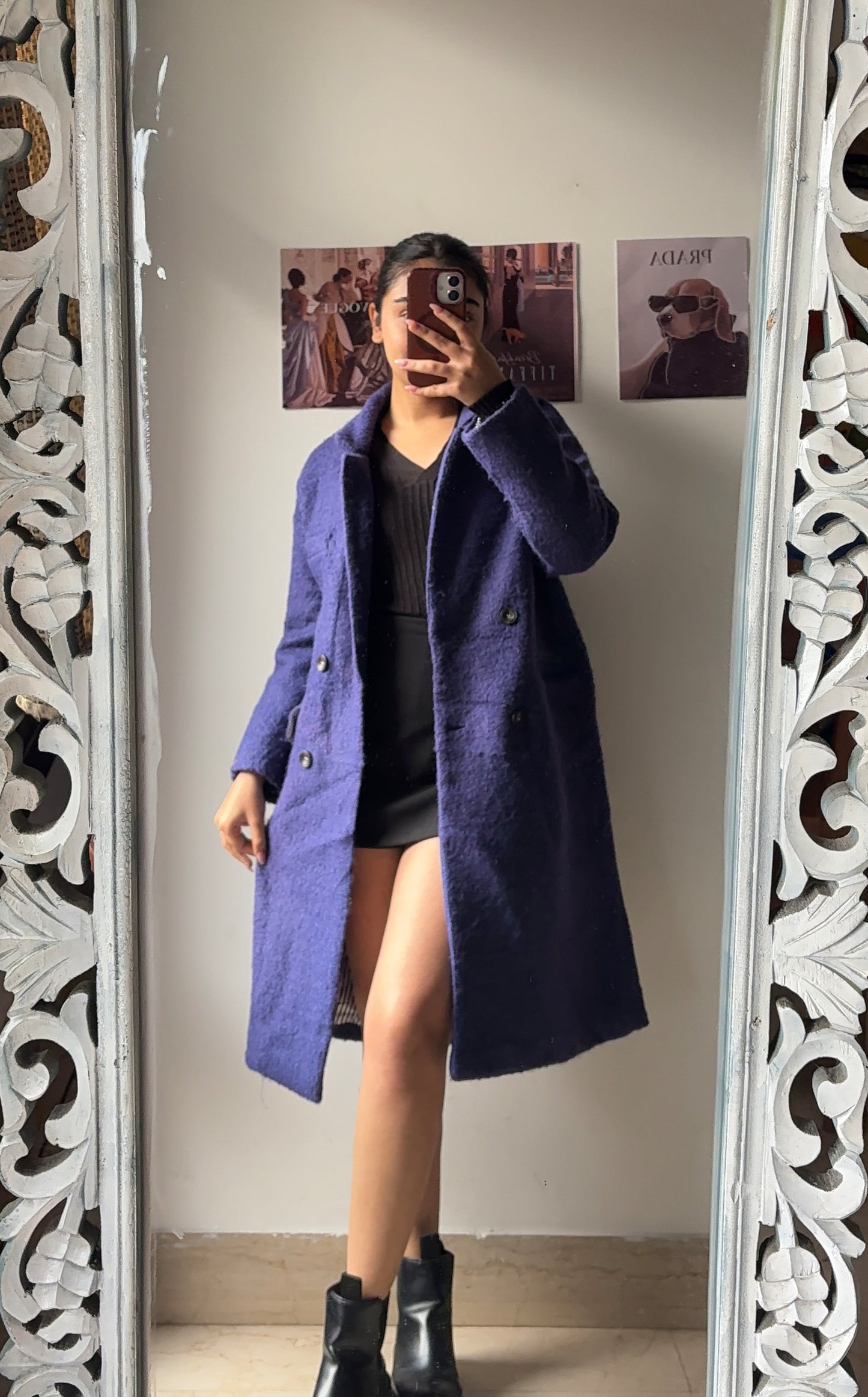 Indigo Blue Overcoat