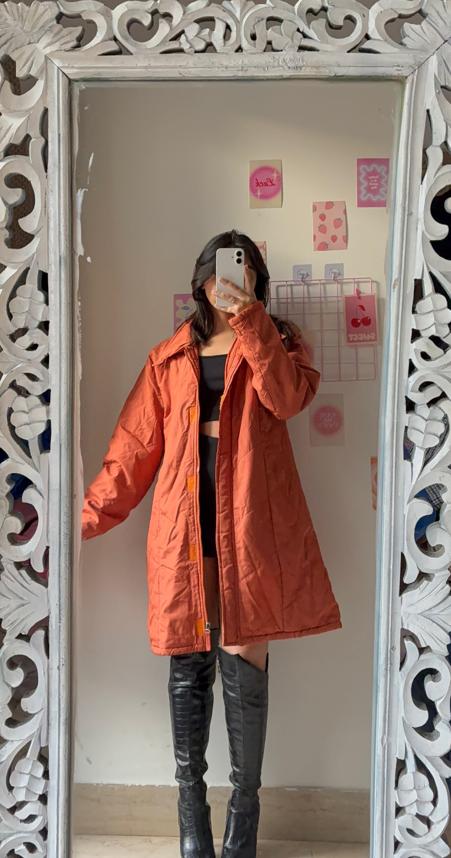 Orange Puffer Jacket