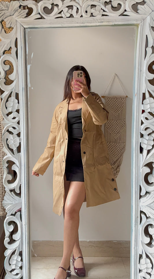 Sandy Brown Trench Coat