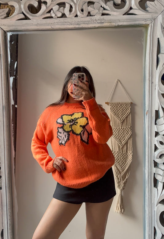 Orange Sweater