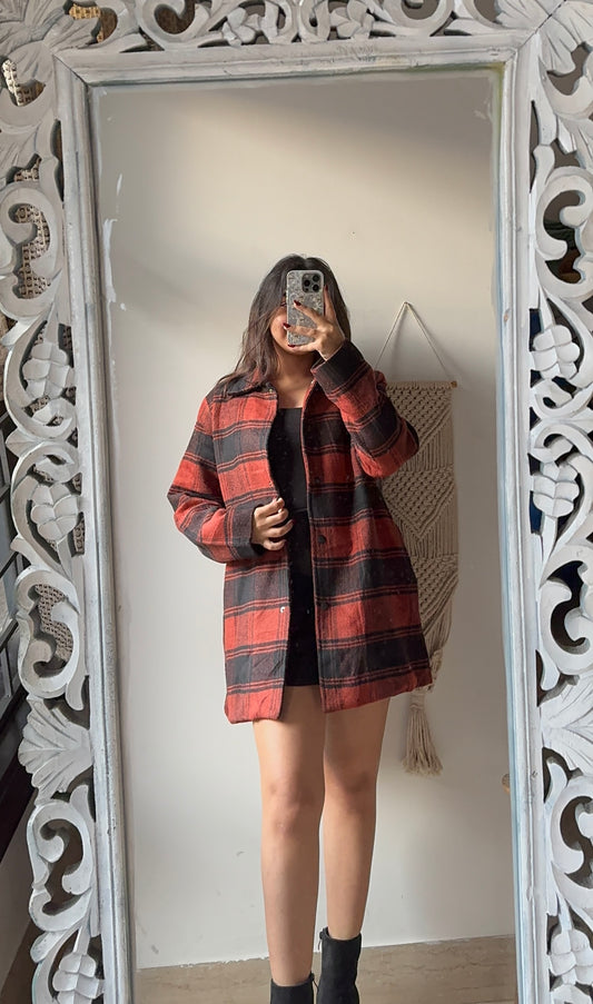 Plaid Overcoat